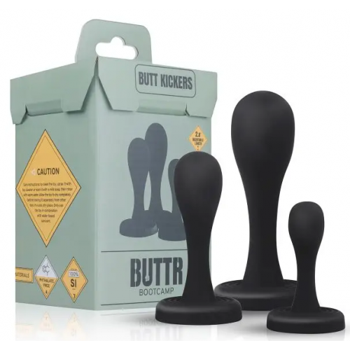 BUTTR - Набор анальных пробок BUTTR Butt Kickers Butt Plug Training Set 810396