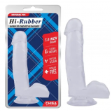 Chisa - Фаллоимитатор Chisa Hi-Rubber 7.0 Inch Dildo-Clear (CH32160)