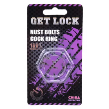 Chisa - Кольцо эрекционное Nust Bolts Cock Ring-Clear (CH94080)