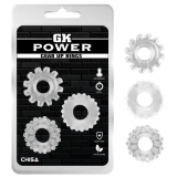 Chisa - Набор колец GK Power Cock Rings 3 шт Set-Clear (CH95710)