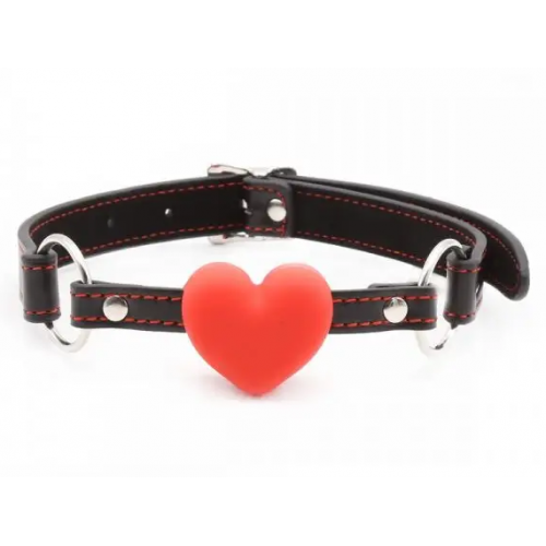Loveshop - Кляп сердце Silicone Luxury Fetish Red (F61332)