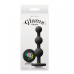 NS Novelties - Анальная пробка с кристаллом GLAMS RIPPLE RAINBOW GEM BLACK (T280778)