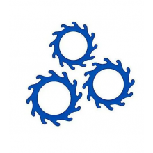 NS Novelties - Набор эрекционных колец RENEGADE GEARS BLUE (T280319)