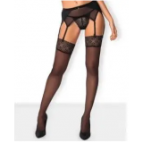 Obsessive - Чулки Obsessive Shibu stockings black S/M (410036)