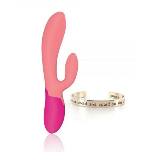 RIANNE S - Вибратор RIANNE S ESSENTIALS - XENA RABBIT VIBRATOR CORAL FRENCH (272329)
