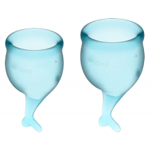 Satisfyer - Менструальные чаши SATISFYER FEEL SECURE MENSTRUAL CUP LIGHT BLUE T360902