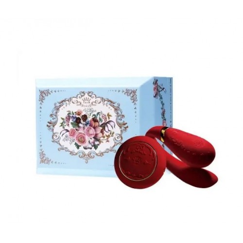 ZALO - Вибромассажер для пар с функцией управления со смартфона ZALO Fanfan Set, Bright Red (ZL00437)